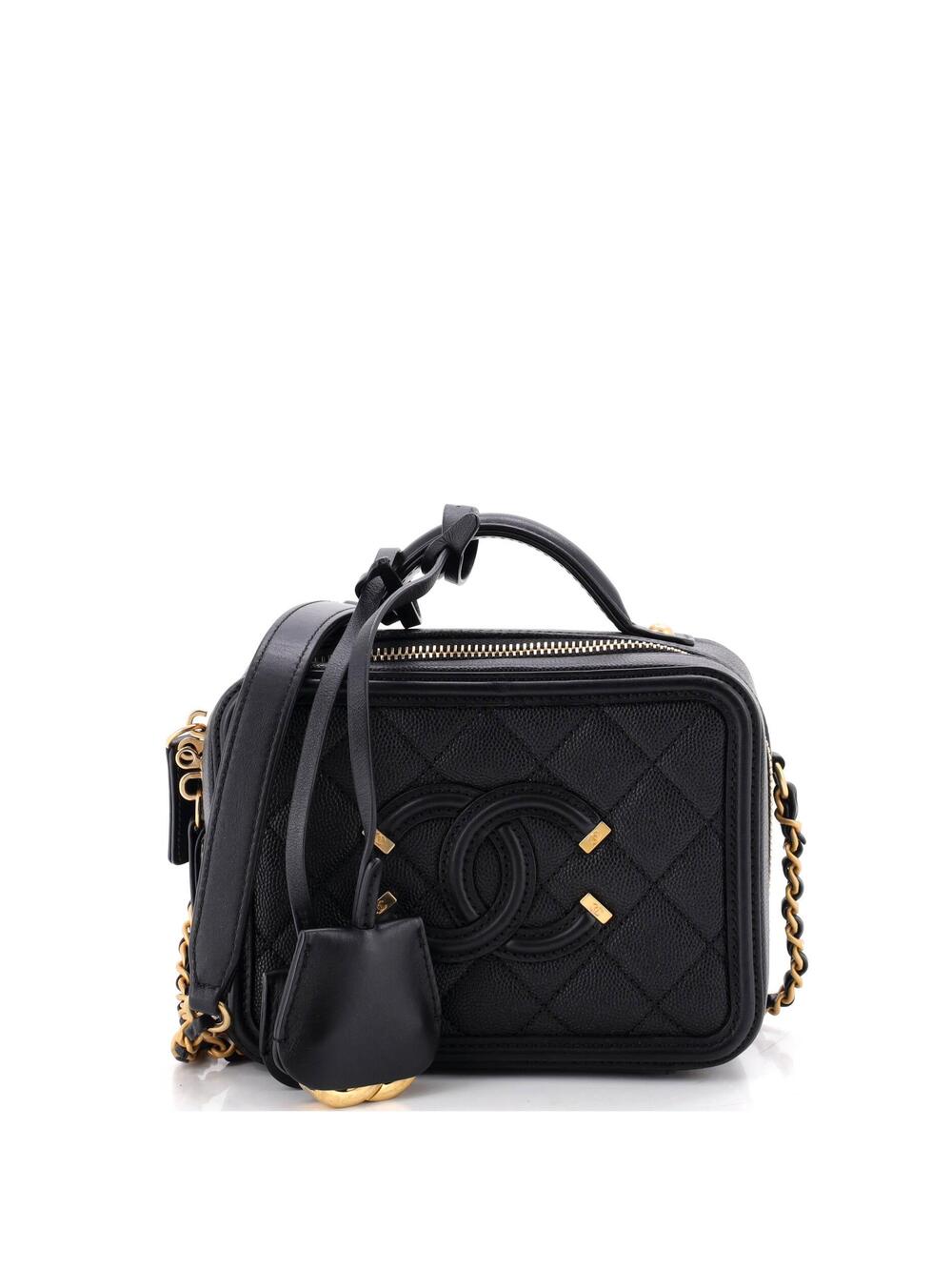 Chanel Filigree Vanity Case Quilted #350892C41B